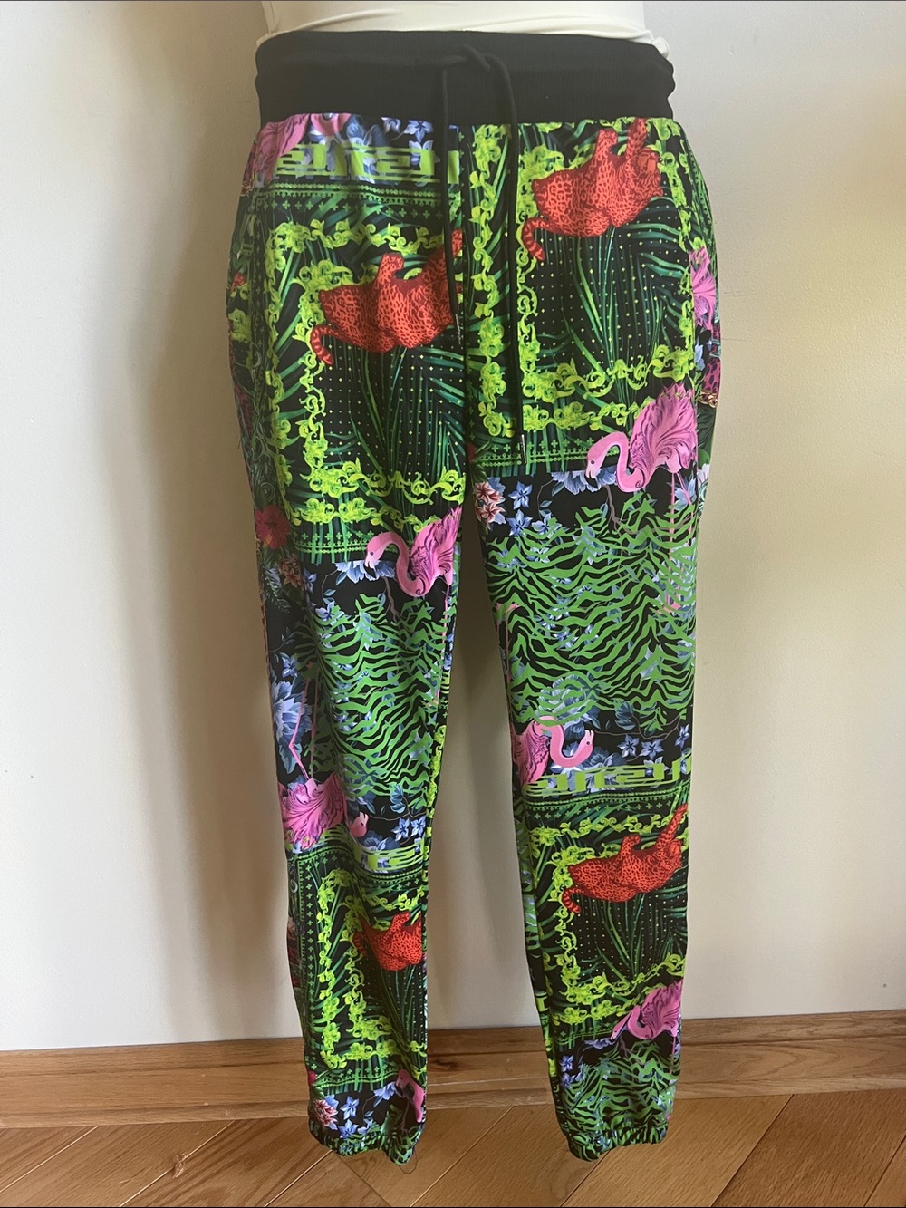 Reason track pant Tropical Print Drawstring Joggers jungle regal loungewear